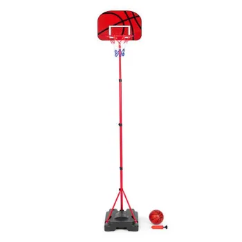 Tablica z koszem do koszykówki stojąca regulowana wysokość piłka pompka-1272174