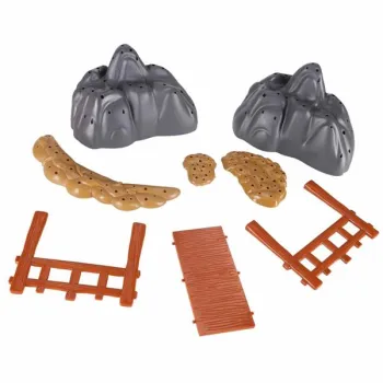 Klocki magnetyczne tor wyścigowy samochodowy 1 pojazd świecący 153 elementy-1279486