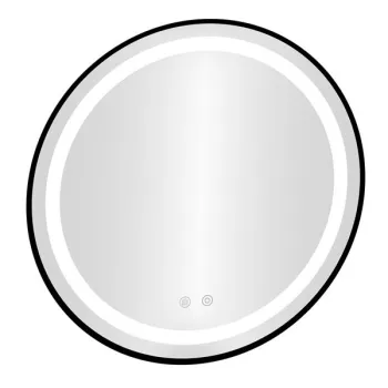 Lustro łazienkowe LED okrągłe ścienne 80 cm 3 barwy anti-fog włącznik dotykowy ModernHome-1276815