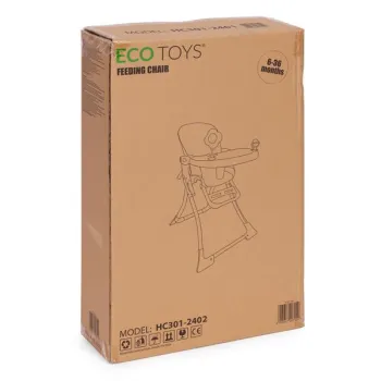Fotelik krzesełko do karmienia dzieci składane + zabawki ECOTOYS-1276767