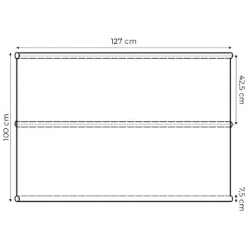 Siedzisko podkład do huśtawki ogrodowej 127x100 cm brązowe MultiGarden-1275048