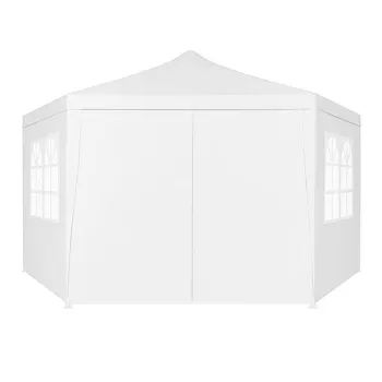 Namiot pawilon ogrodowy handlowy 2x2x2 m z oknami biały MultiGarden-1275237