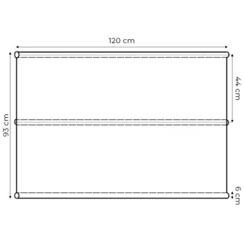 Siedzisko podkład do huśtawki ogrodowej 120x93 cm szare MultiGarden-1272395