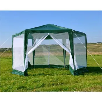 Namiot pawilon ogrodowy handlowy 2x2x2 m z moskitierą zielony MultiGarden-1273979