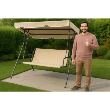 Siedzisko podkład do huśtawki ogrodowej 127x100 cm beżowe MultiGarden-1275057