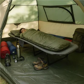 Łóżko polowe turystyczne 200x65 cm kanadyjka leżanka składana MultiGarden-1276680
