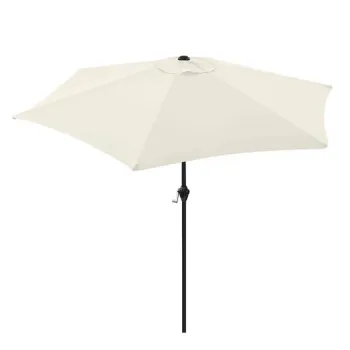 Składany parasol ogrodowy balkonowy regulowany 210 cm beżowy-1274374