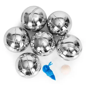 Zestaw do gry w bule kule boules petanque 6 szt. + etui i akcesoria-1277298