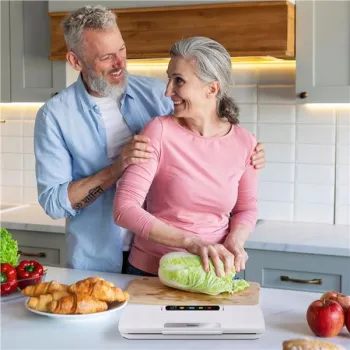 Zgrzewarka próżniowa do pakowania żywności 110W akcesoria biała-1276394