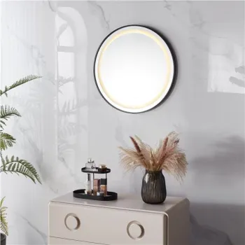 Lustro łazienkowe LED okrągłe ścienne 60 cm 3 barwy anti-fog włącznik dotykowy ModernHome-1276800