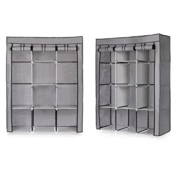 Szafa tekstylna duża materiałowa garderoba z półkami na ubrania i buty ModernHome-1270634