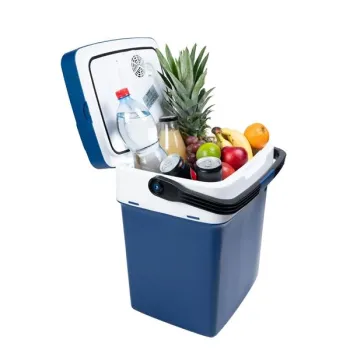 Lodówka turystyczna przenośna samochodowa 29L 220-240V DC12V funkcja grzania wkład gratis niebieska-1274337