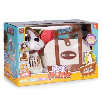 Pluszowy piesek w torebce beagle maskotka dla dziecka + szczotka do pielęgnacji-1277017
