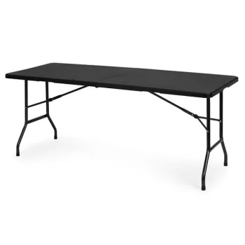 Stół cateringowy 180 cm składany w walizkę czarny MultiGarden-1273804