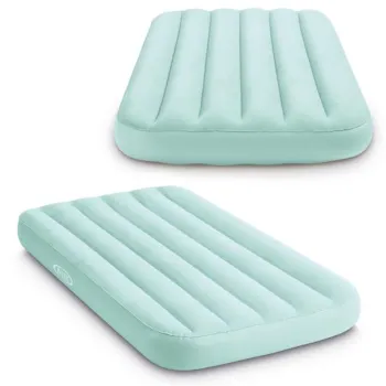 Materac dmuchany dla dzieci do spania 157x88x18 cm niebieski INTEX 66803NP BLUE