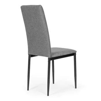 Komplet 4 krzeseł krzesło do jadalni i salonu szare ModernHome-1271141
