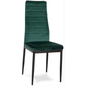 Krzesła z wyprofilowanym oparciem- VELVET ZIELONY - 4 sztuki-1274616