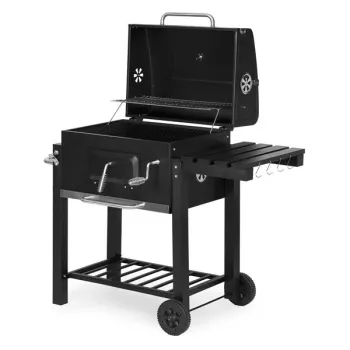 Grill węglowy duży ogrodowy z pokrywą termometr półki koła dmuchawa gratis-1274146