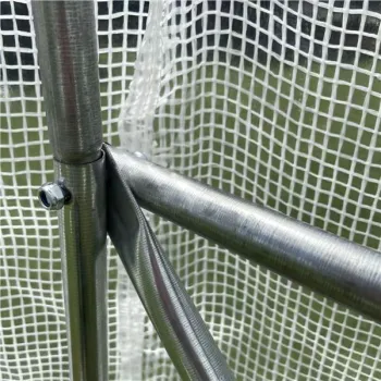 Szklarnia tunel ogrodowy 3x2x2 m foliowy wielosezonowy metalowy stelaż biała folia 2 wejścia-1274262