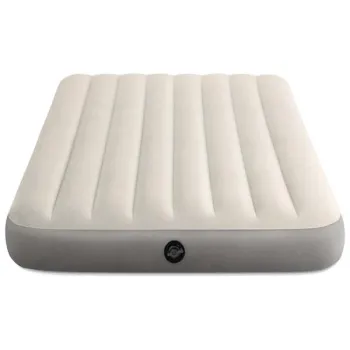 Materac dmuchany do spania łóżko dwuosobowy 191x137 cm beżowy INTEX 64102-1273177