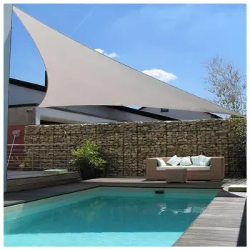 Żagiel przeciwsłoneczny daszek wodoodporny 5x5x5m ModernHome - szary-1271670