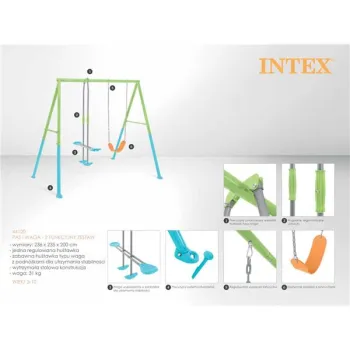 Huśtawka ogrodowa podwójna plac zabaw dla dzieci szybowiec INTEX 44120-1274738