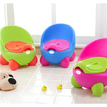 Nocnik toaleta sedes dla dzieci wyjmowany wkład antypoślizgowe nóżki różowo-zielony ECOTOYS-1273359