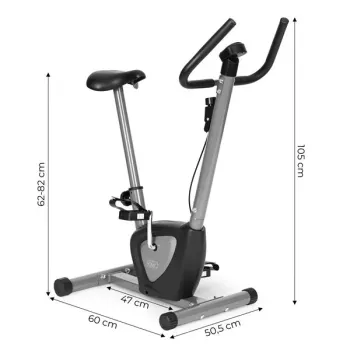 Rowerek stacjonarny treningowy domowy z komputerem ModernHome-1271258