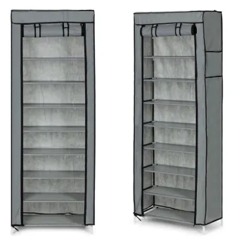 Szafa tekstylna materiałowa garderoba z półkami na ubrania i buty ModernHome-1270615