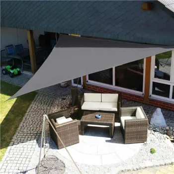 Żagiel przeciwsłoneczny daszek wodoodporny 3x3x3m ModernHome - szary-1271634