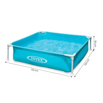 Basen stelażowy kwadratowy brodzik dla dzieci 122x122x30 cm INTEX 57173-1273951