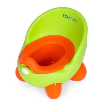 Nocnik toaleta sedes dla dzieci wyjmowany wkład antypoślizgowe nóżki zielony ECOTOYS-1273365