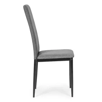 Komplet 4 krzeseł krzesło do jadalni i salonu szare ModernHome-1271140