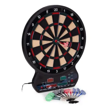 Elektroniczna tarcza do darta gry w rzutki lotki tablica LCD 42 cm 27 gier zestaw 12 rzutek-1277261