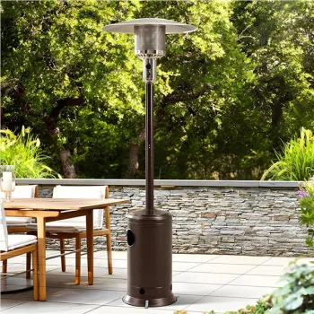 Ogrzewacz parasol gazowy grzejnik 13 kW szklany na ogród patio reduktor wąż pokrowiec MultiGarden-1273704