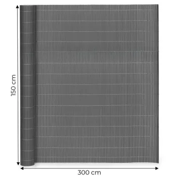 Dwustronna mata bambusowa 150x300 cm na balkon taras ogrodzenie antracyt MultiGarden-1274848