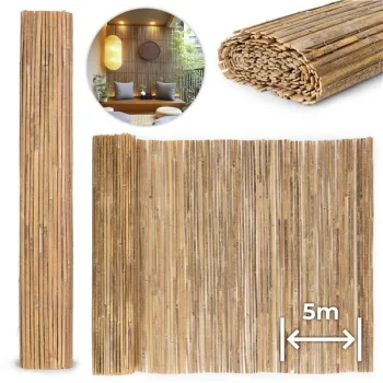Dwustronna mata bambusowa 150x500 cm na balkon taras ogrodzenie naturalna MultiGarden