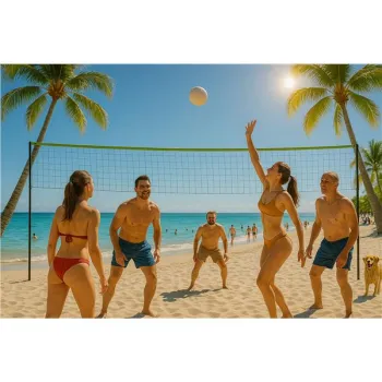 Siatka do siatkówki badmintona 600x240 cm składana wytrzymała MultiGarden-1274749