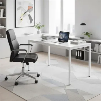 Stół do kuchni jadalni dla 4-5 osób biurko komputerowe 120x60 cm biały marmur ModernHome-1276611