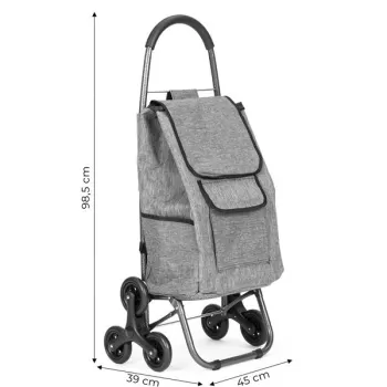 Wózek na zakupy torba 33 litry potrójne koła dodatkowe kieszenie ModernHome-1277610