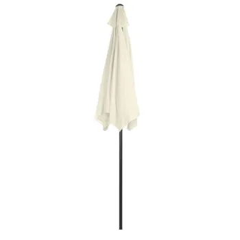 Składany parasol ogrodowy balkonowy regulowany 210 cm beżowy-1274379