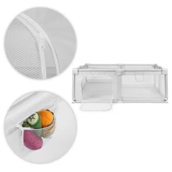 Kojec dla dziecka 140x200 cm suchy basen plac zabaw szary + torba ECOTOYS-1277557