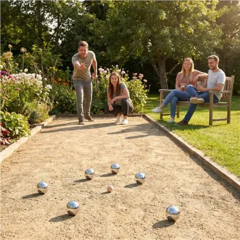 Zestaw do gry w bule kule boules petanque 8 szt. + walizka i akcesoria-1277314