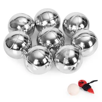 Zestaw do gry w bule kule boules petanque 8 szt. + etui i akcesoria-1277306