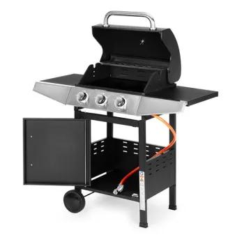 Grill gazowy ogrodowy 10.2 kW duży ruszt 3 palniki termometr reduktor MultiGarden-1274664
