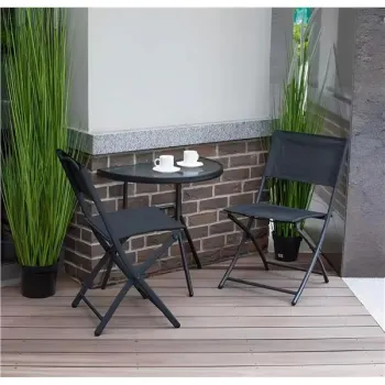 Stolik półokrągły szklany kawowy na balkon taras patio MultiGarden-1272008