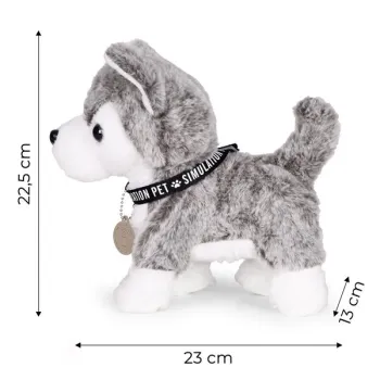 Interaktywny piesek na smyczy husky chodzi i merda ogonem melodyjki-1277008