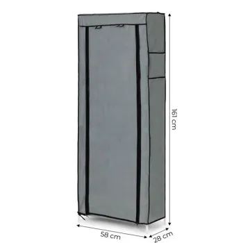 Szafa tekstylna materiałowa garderoba z półkami na ubrania i buty ModernHome-1270621