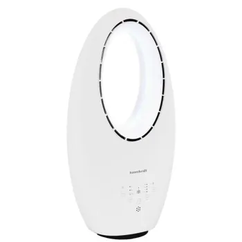 Nowoczesny wentylator stojący bezłopatkowy podłogowy 60W 3 tryby pracy pilot timer podświetlenie LED-1275198