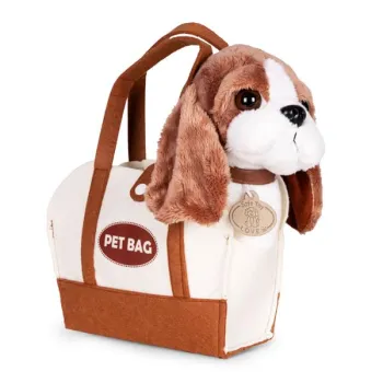 Pluszowy piesek w torebce beagle maskotka dla dziecka + szczotka do pielęgnacji-1277013